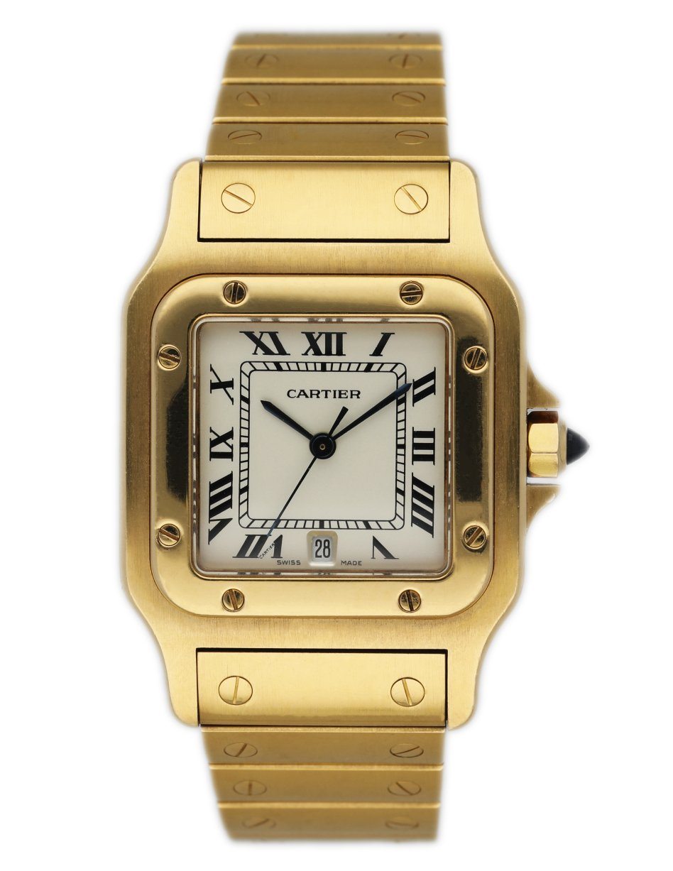 Cartier Santos Galbee 887901 18K Yellow gold Men's Watch – Phigora