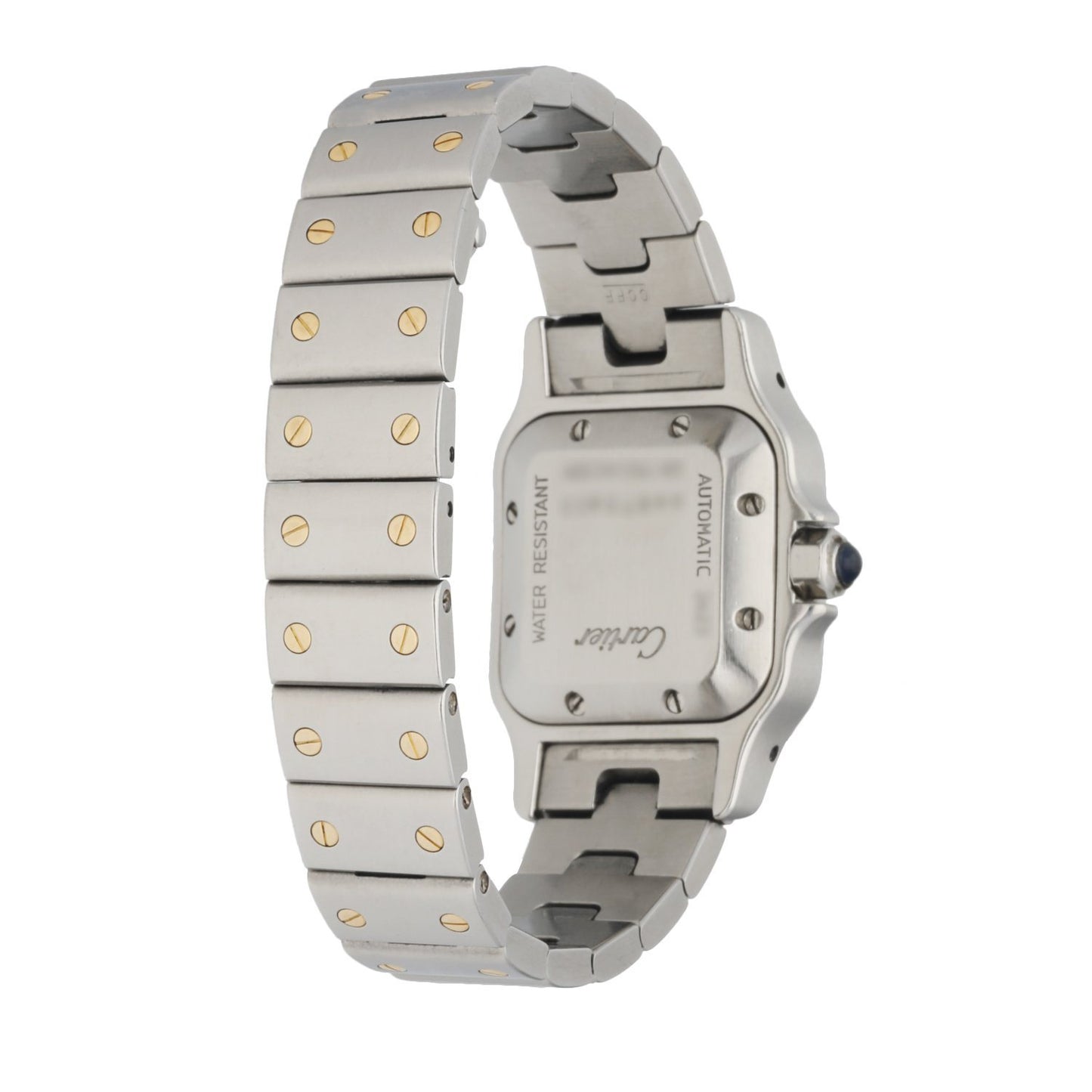 Cartier Santos Galbee Stainless Steel & 18K Yellow Gold Automatic Ladies Watch - Wristwatch