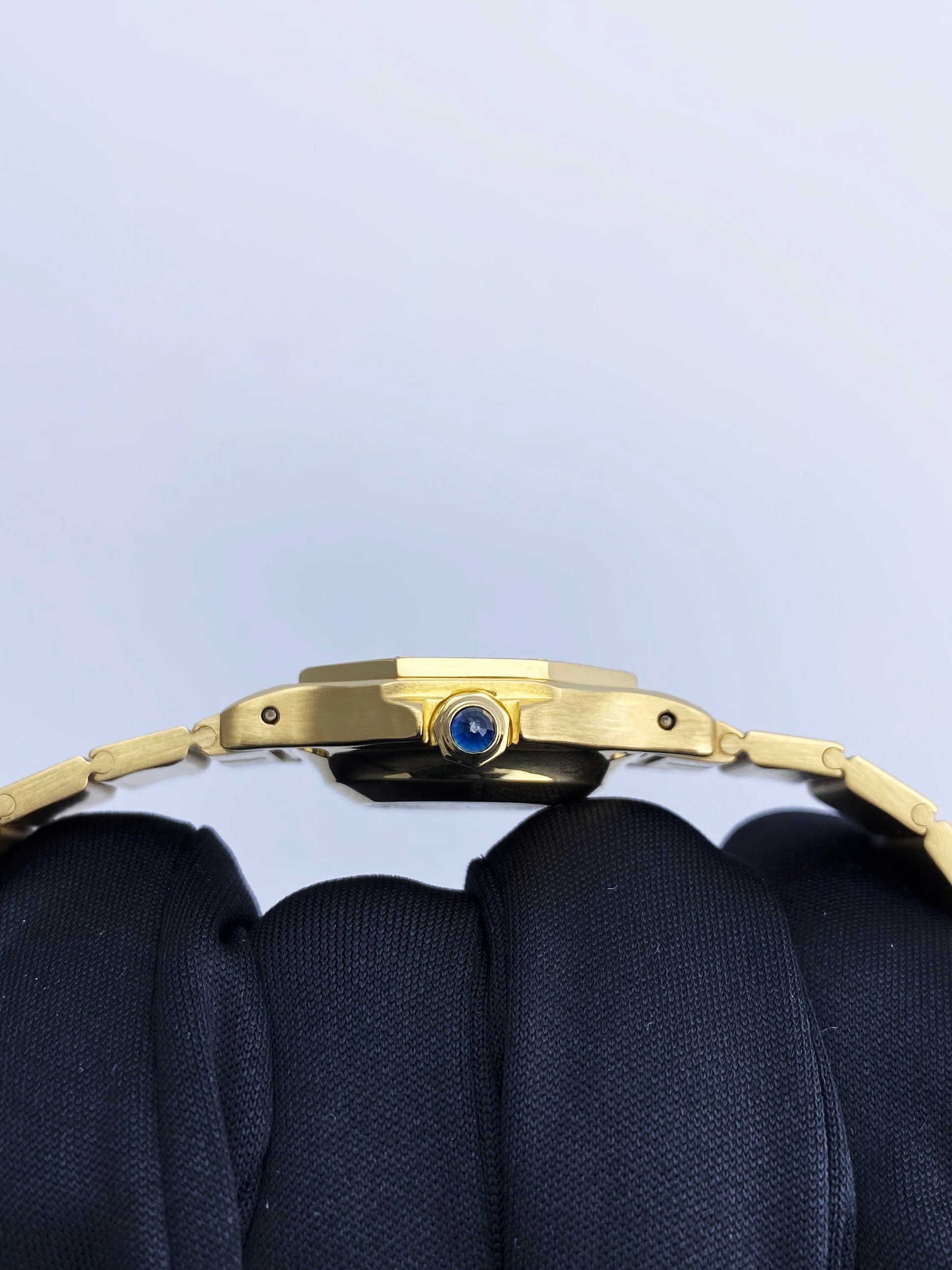 Cartier Santos Octagon 18k Yellow Gold Ladies Watch