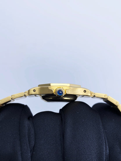 Cartier Santos Octagon 18k Yellow Gold Ladies Watch