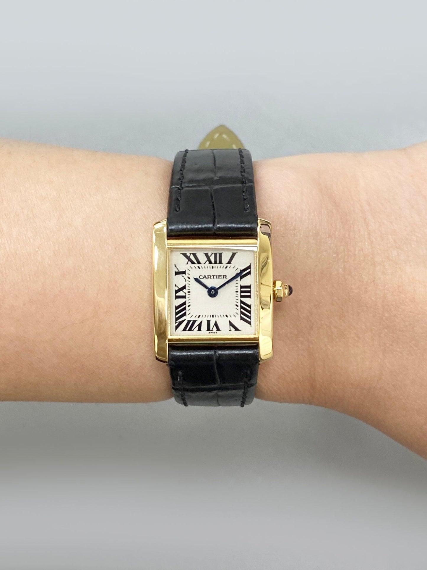 Cartier Tank Francaise W5000256 18K Yellow Gold Ladies Watch - Watches