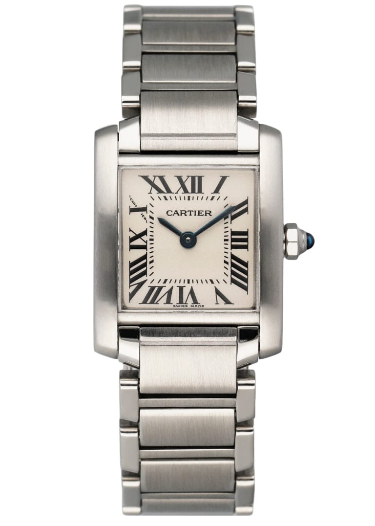 Cartier Tank Francaise 2384 Stainless Steel Ladies Watch
