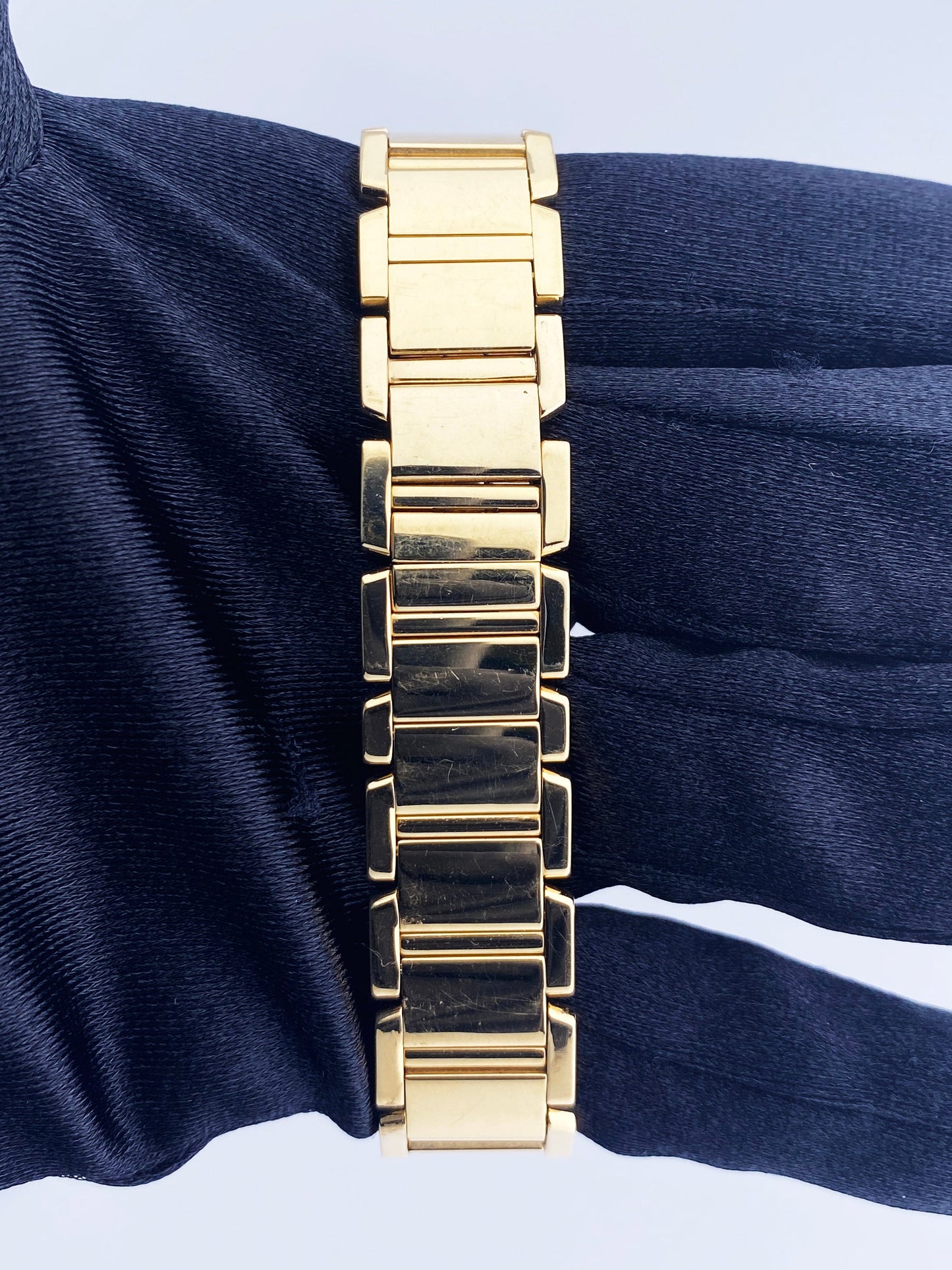 Cartier Tank Francaise 2385 Diamond 18k Yellow Gold Ladies Watch
