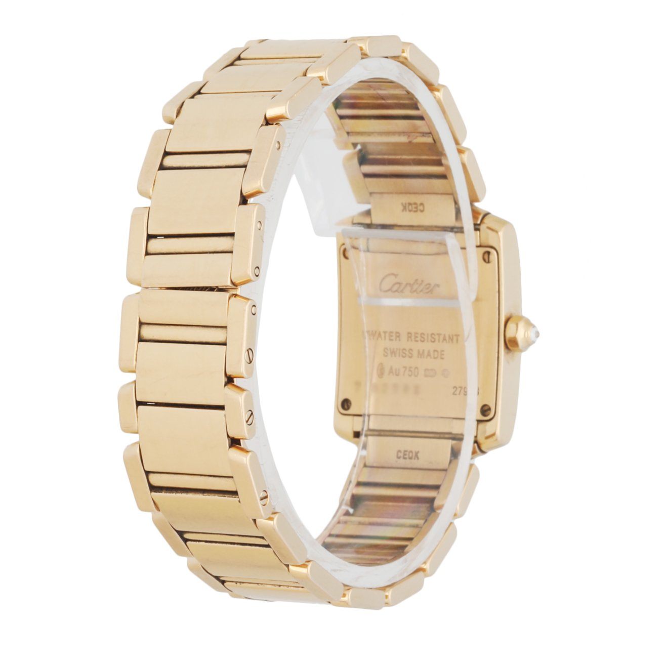 Cartier Tank Francaise 2793 18k Rose Gold & Diamond Ladies Watch - Wristwatch
