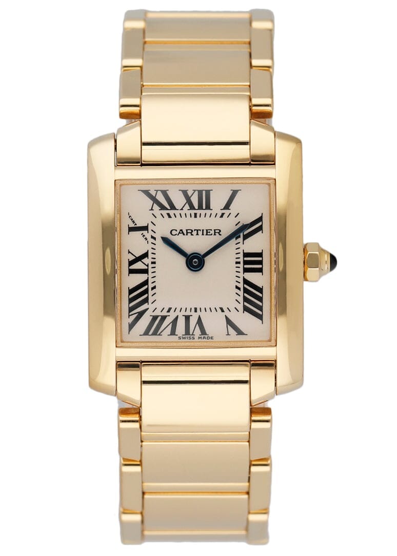 Cartier Tank Francaise W50002N2 Yellow Gold Ladies Watch - Wristwatch