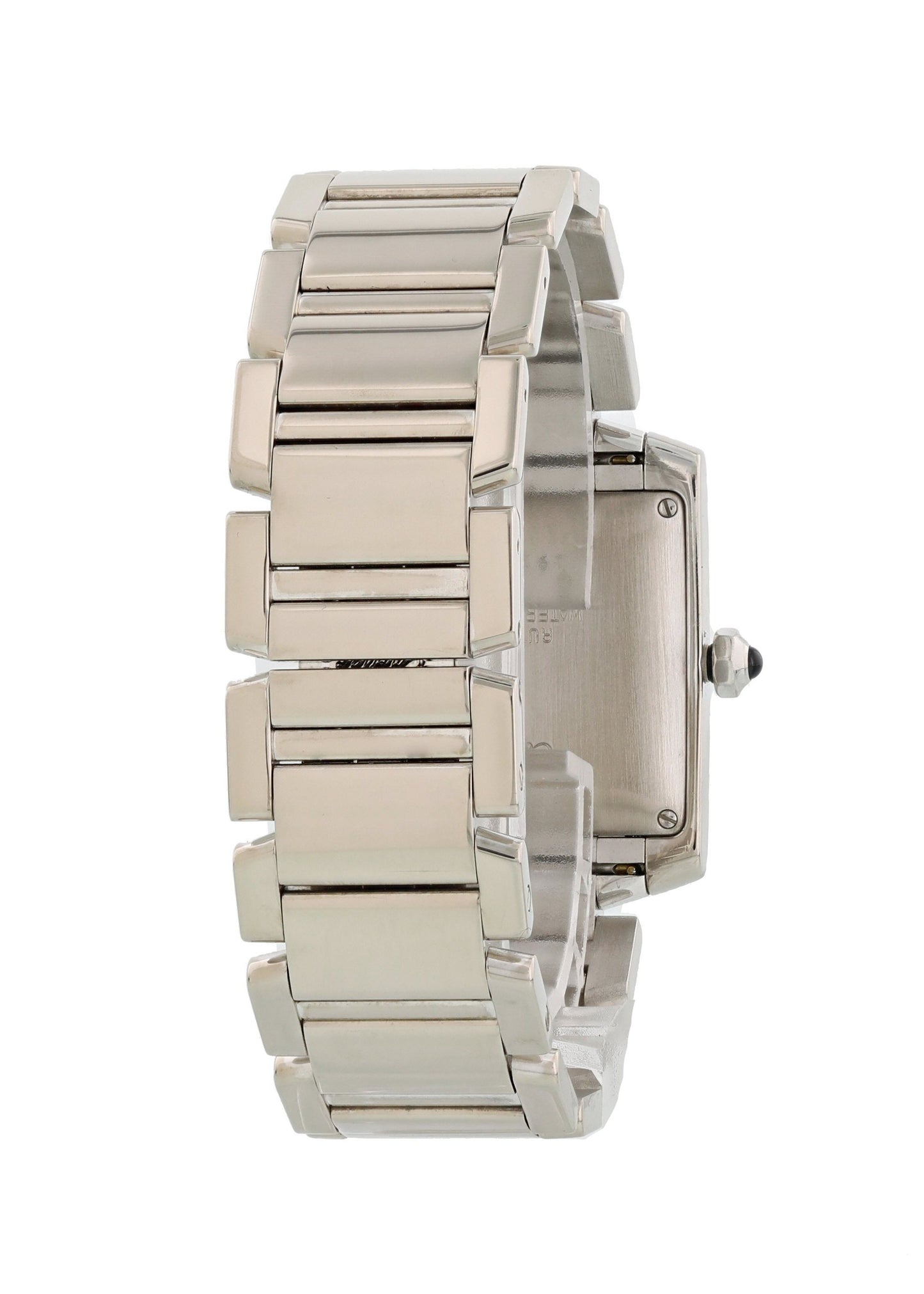 Cartier Tank Francaise W50011S3 18k White Gold Automatic Mens Watch - Wristwatch