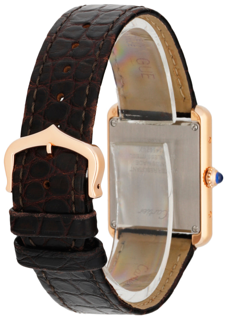 Cartier Tank Louis 3186 18K Rose Gold Ladies Watch