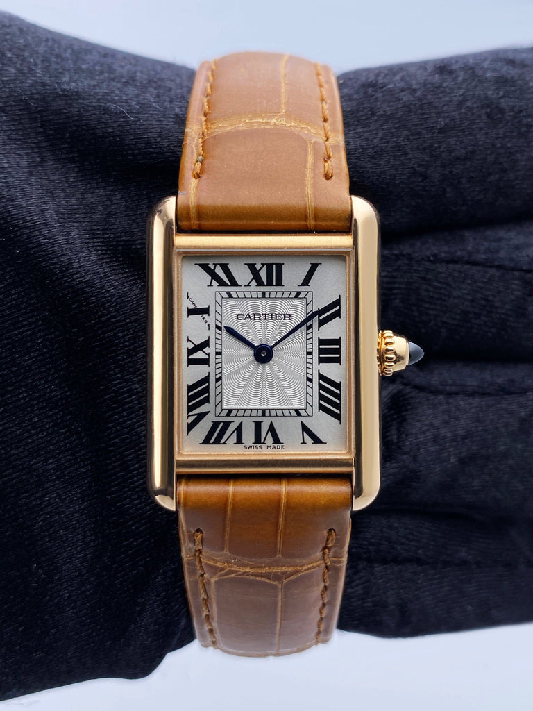 womens cartier tank louis 18k