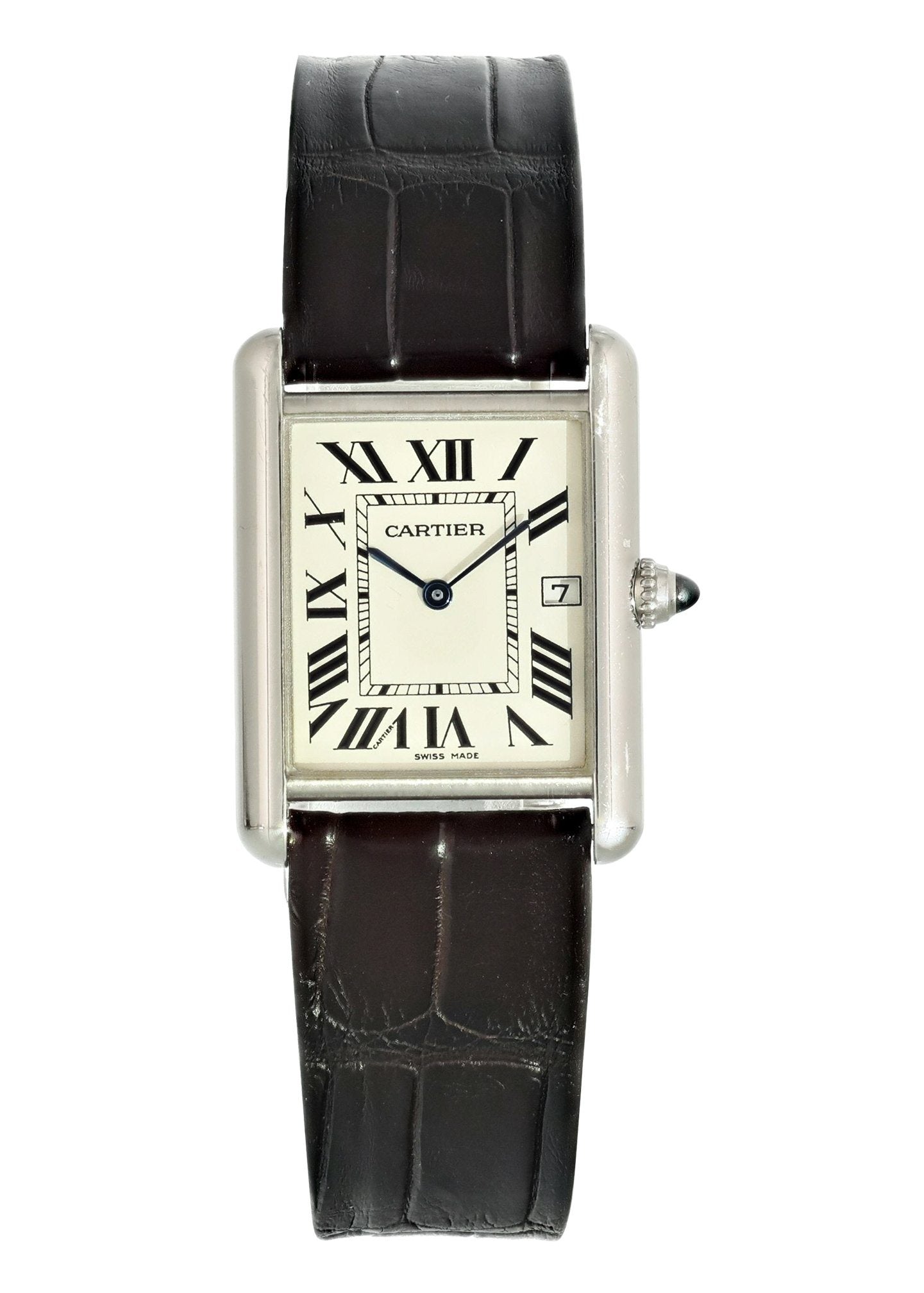 Cartier Tank Solo 2678 18k White Gold Watch | Phigora