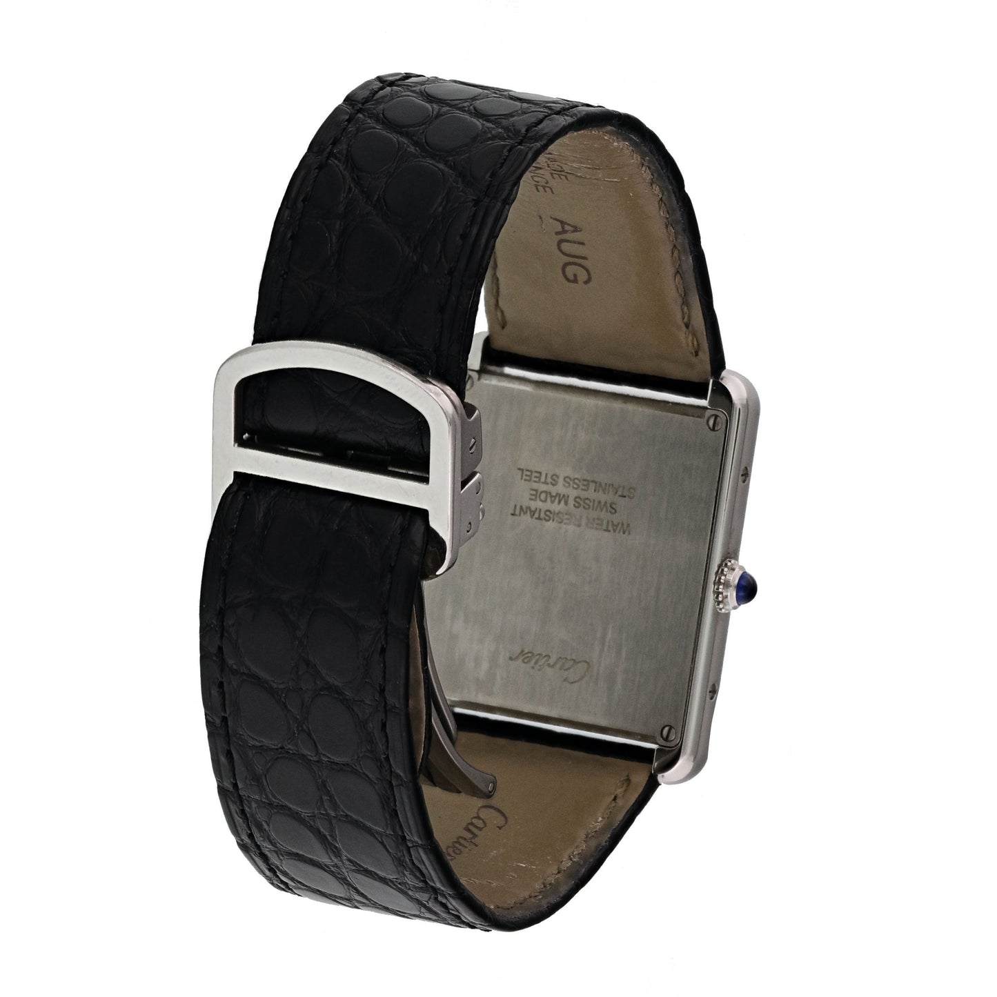 Cartier Tank Solo 3169 Stainless Steel Watch Box And Papers - Wristwatch