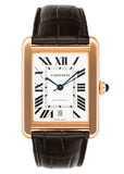 Cartier Tank Solo XL W5200026 18K Rose Gold Mens Watch Box Papers