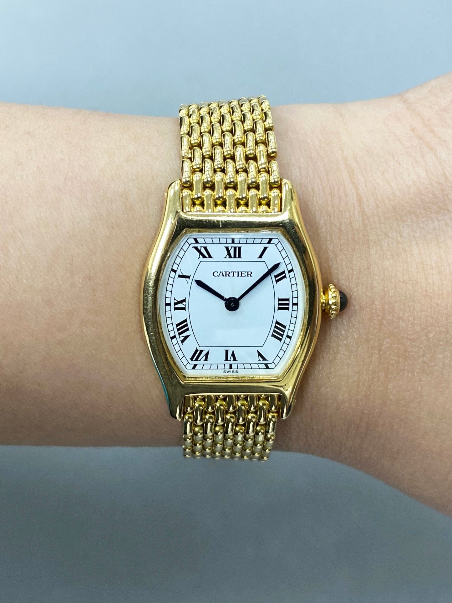 Cartier Tortue Paris 18K Yellow Gold Ladies Watch - Watches