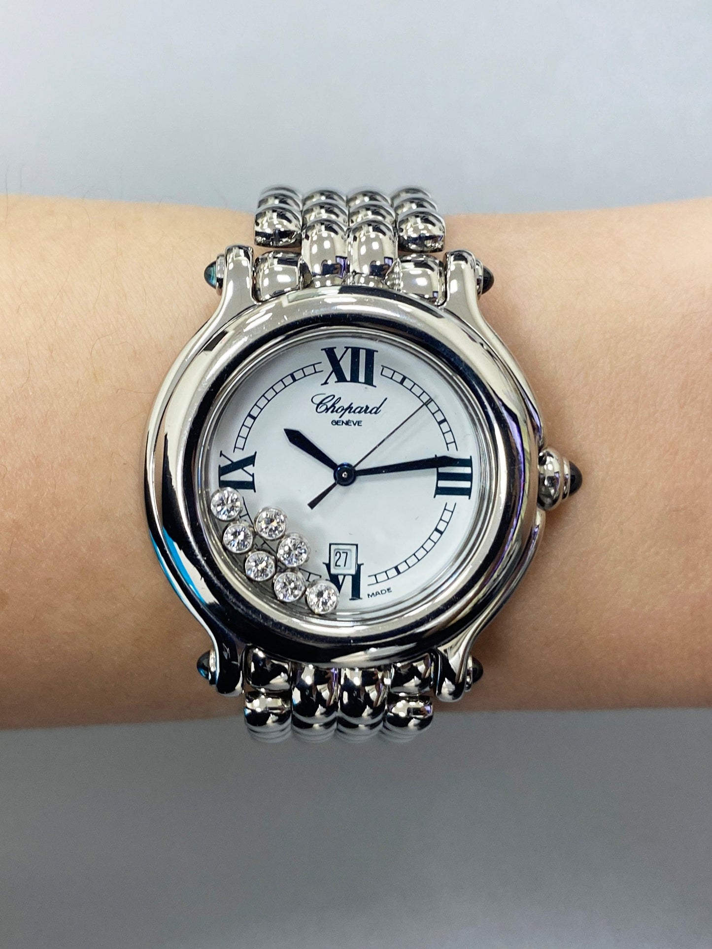 Chopard Happy Sport 27/8236-23 White Dial Ladies Watch