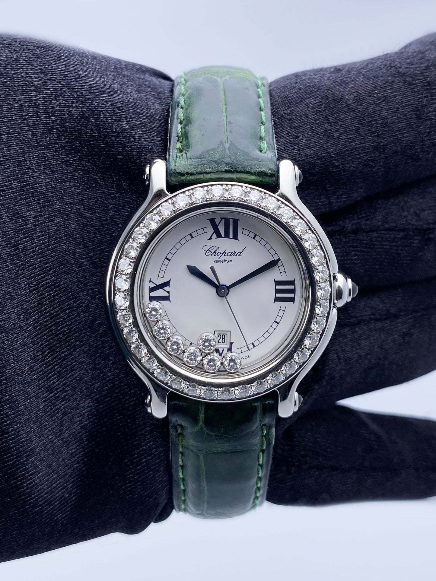 Chopard Happy Sport 27/8236-23 White Dial Ladies Watch Box Papers