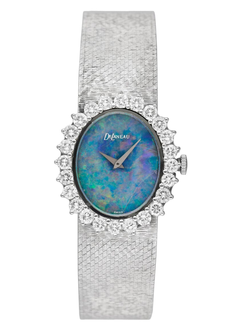 Delanear Opal Dial Diamond Bezel Ladies Watch