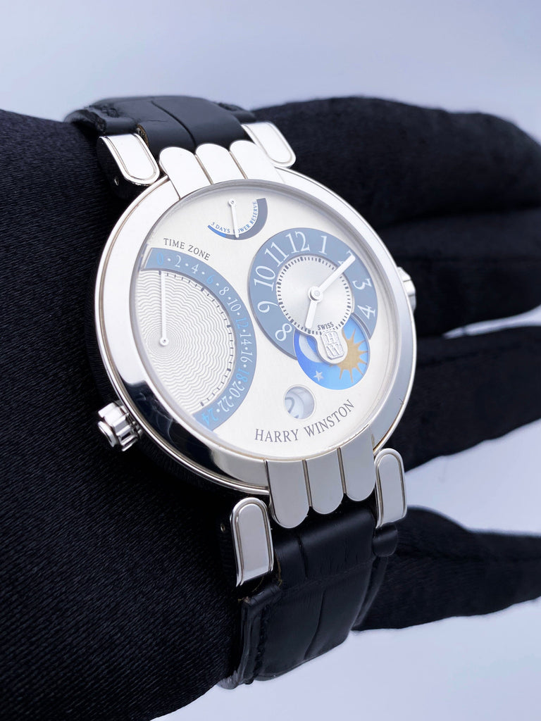 Harry Winston Premier Excenter 200-MMTZ39W Mens Watch
