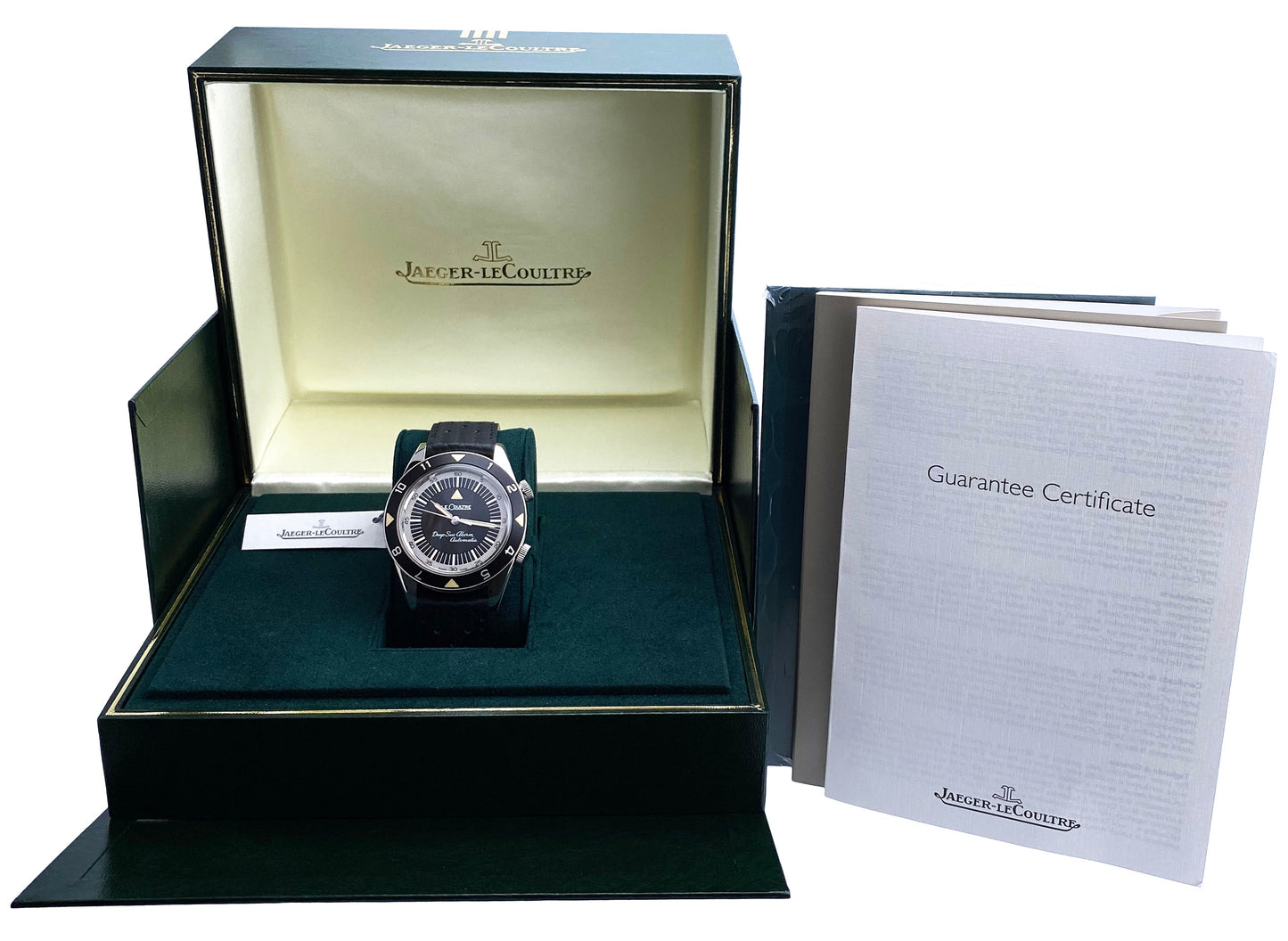 Jaeger LeCoultre Deep Sea Alarm JLQ2028440 Mens Watch Box Papers