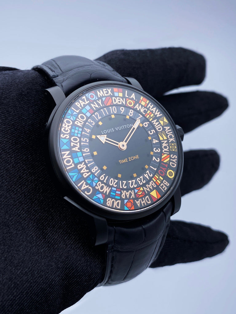 Louis Vuitton Escale Time Zone Q5D25 Japanese Limited Edition Mens Watch
