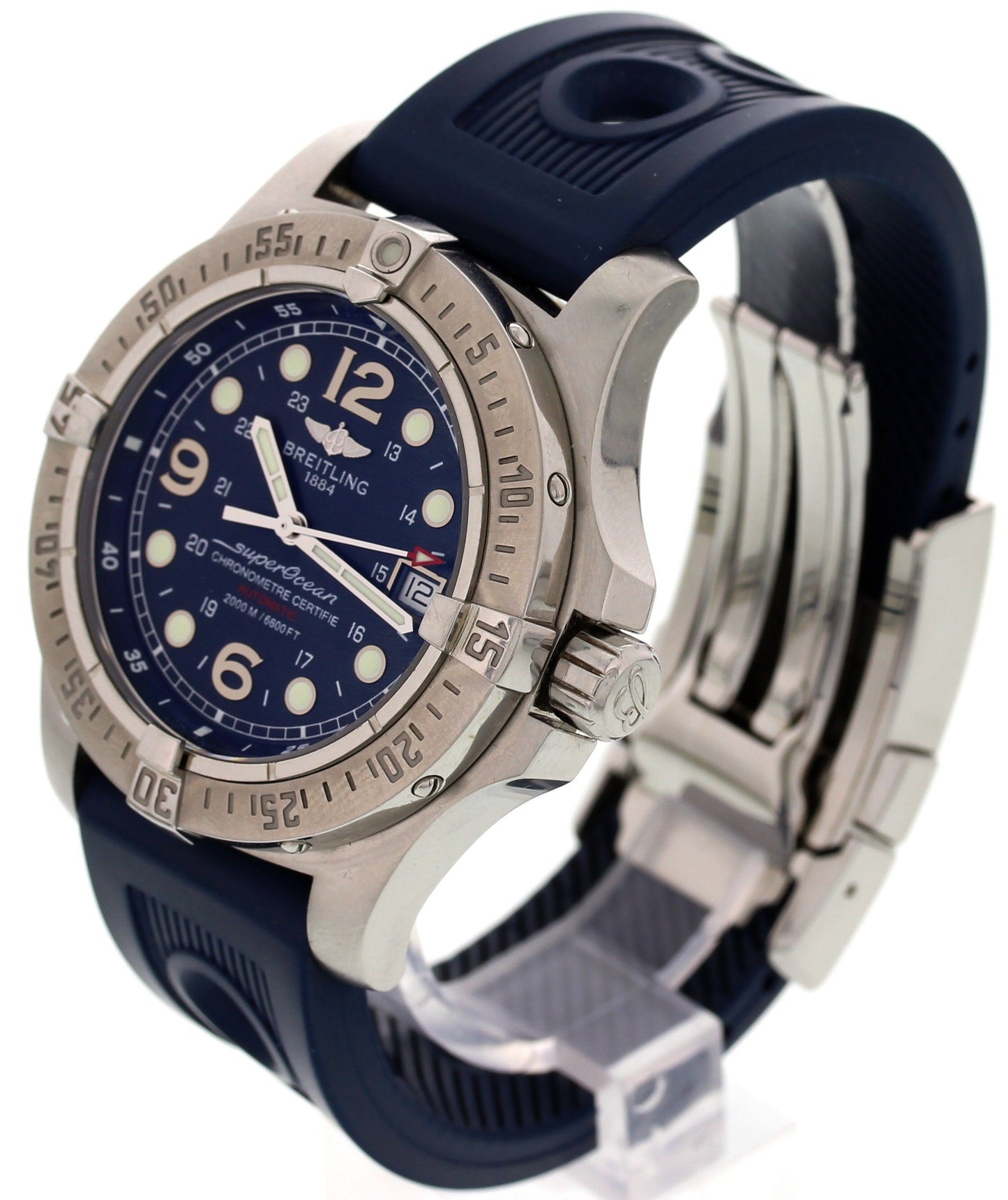 Men's Breitling SuperOcean SS A17390 Rubber Strap