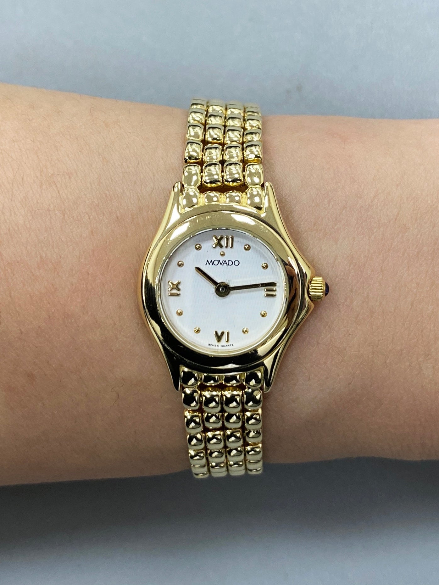 Movado Lumeti 74259811 Yellow Gold Ladies Watch - Wristwatch