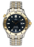 Omega Seamaster 300M Quartz Blue Dial Two Tone Mens Watch