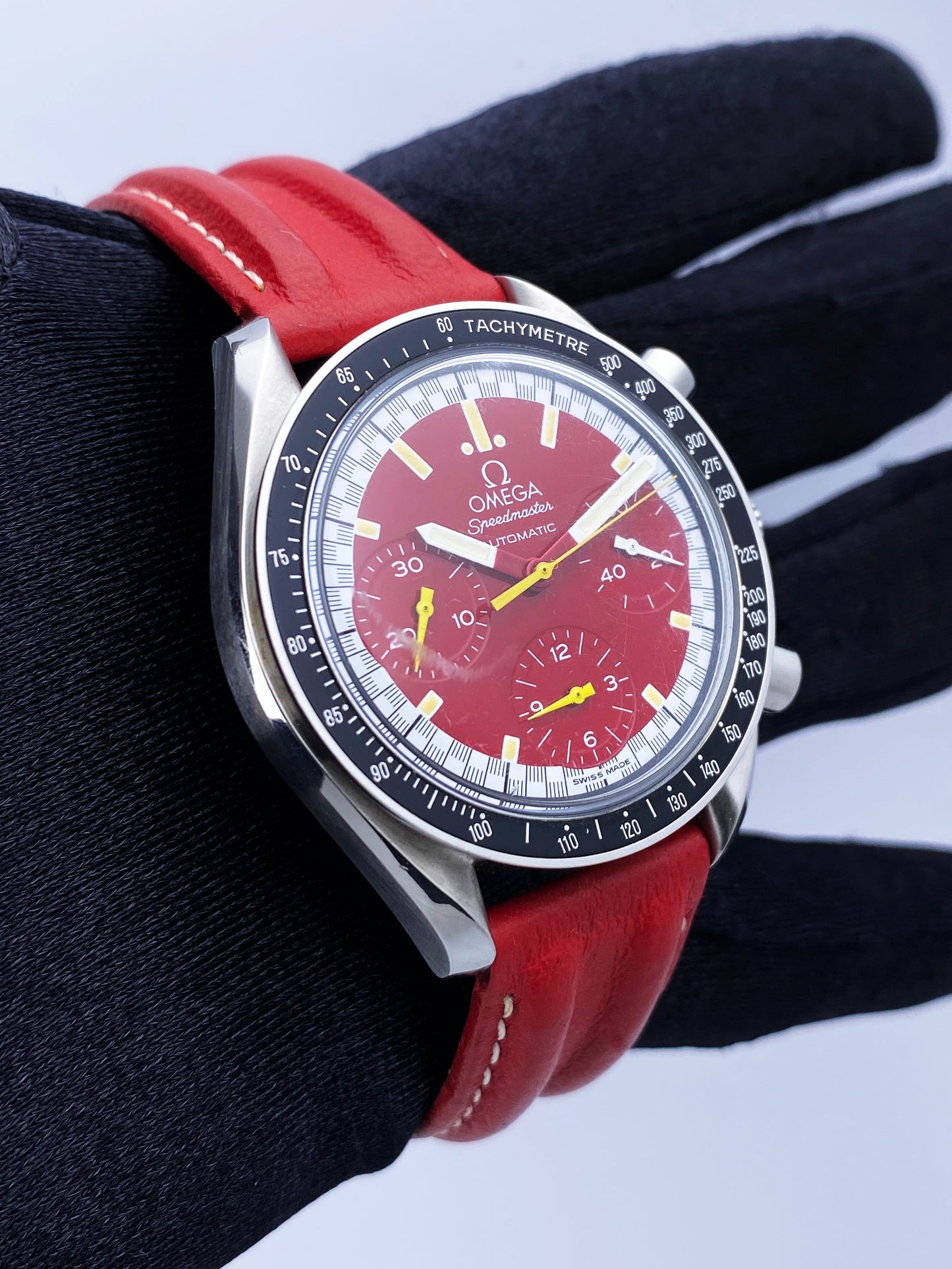 Omega Speedmaster Michael Schumacher 3810.61.41 Mens Watch Box Papers