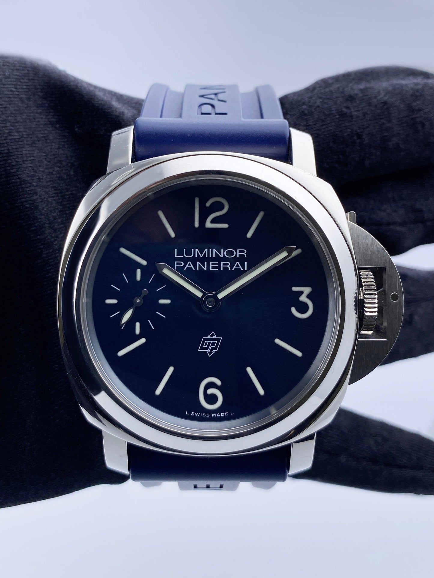 Panerai Luminor Blu Mare PAM01085 Blue Dial Mens Watch Box Papers