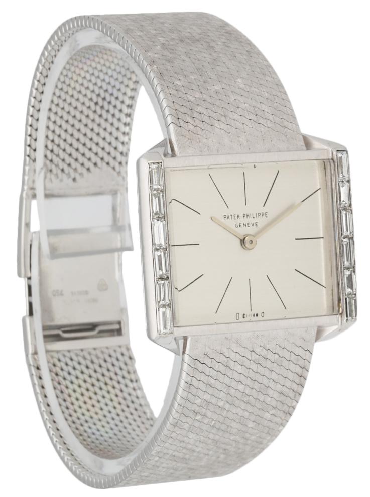 Patek Philippe 3506/3 18K White Gold Vintage Diamond Bezel Ladies Watch