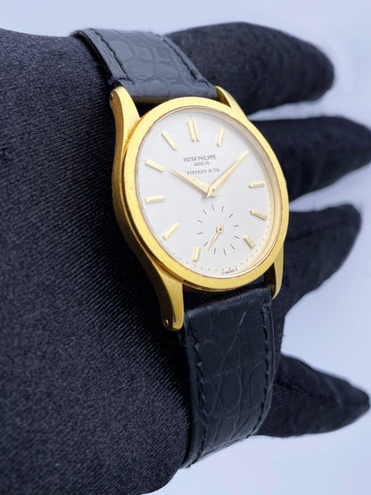 Patek Philippe Calatrava 3796 Tiffany & Co. Dial 18K Yellow Gold Watch
