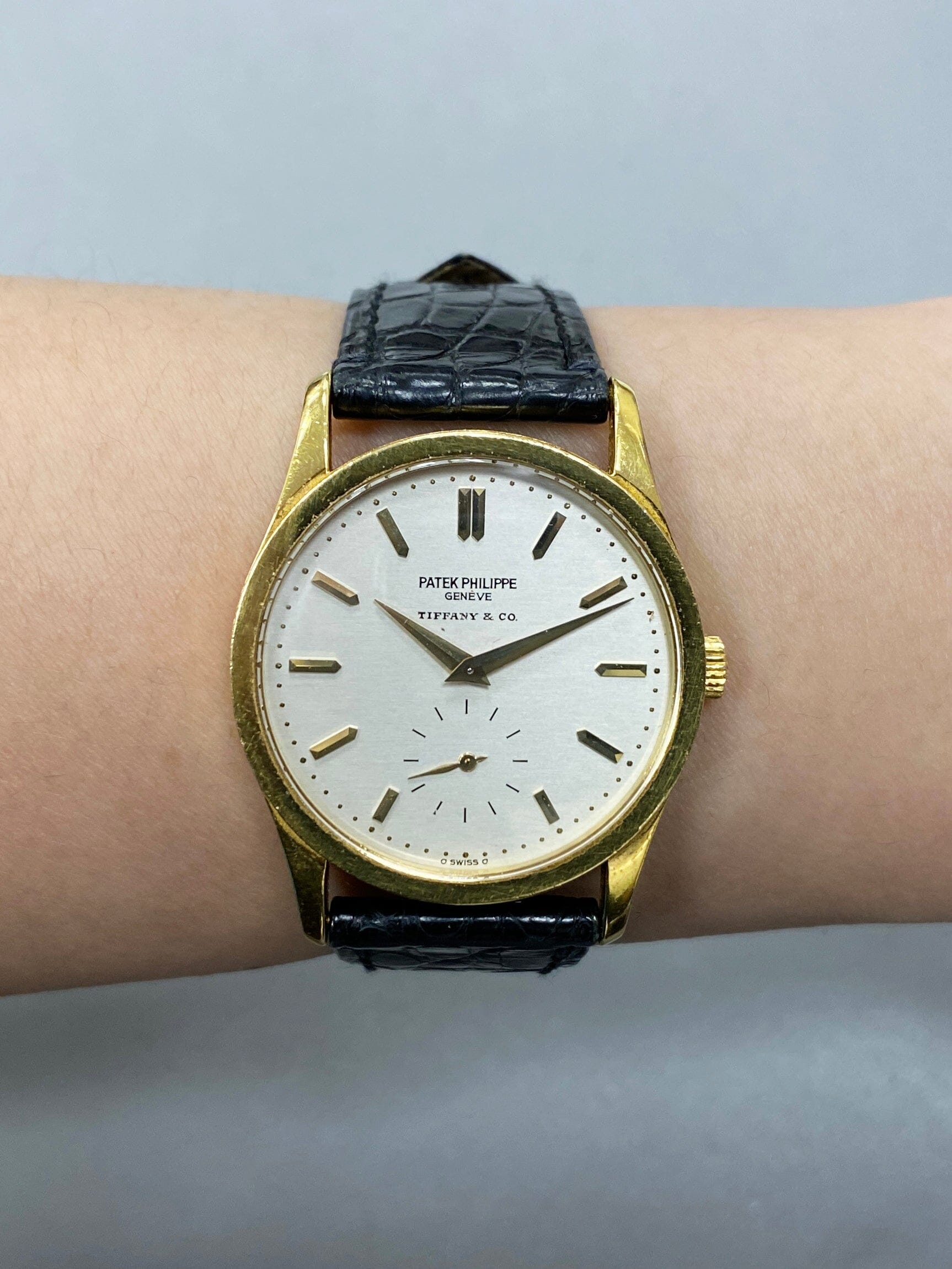 Patek Philippe Calatrava 3796 Tiffany & Co. Dial 18K Yellow Gold Watch