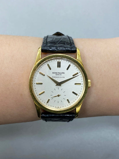 Patek Philippe Calatrava 3796 Tiffany & Co. Dial 18K Yellow Gold Watch