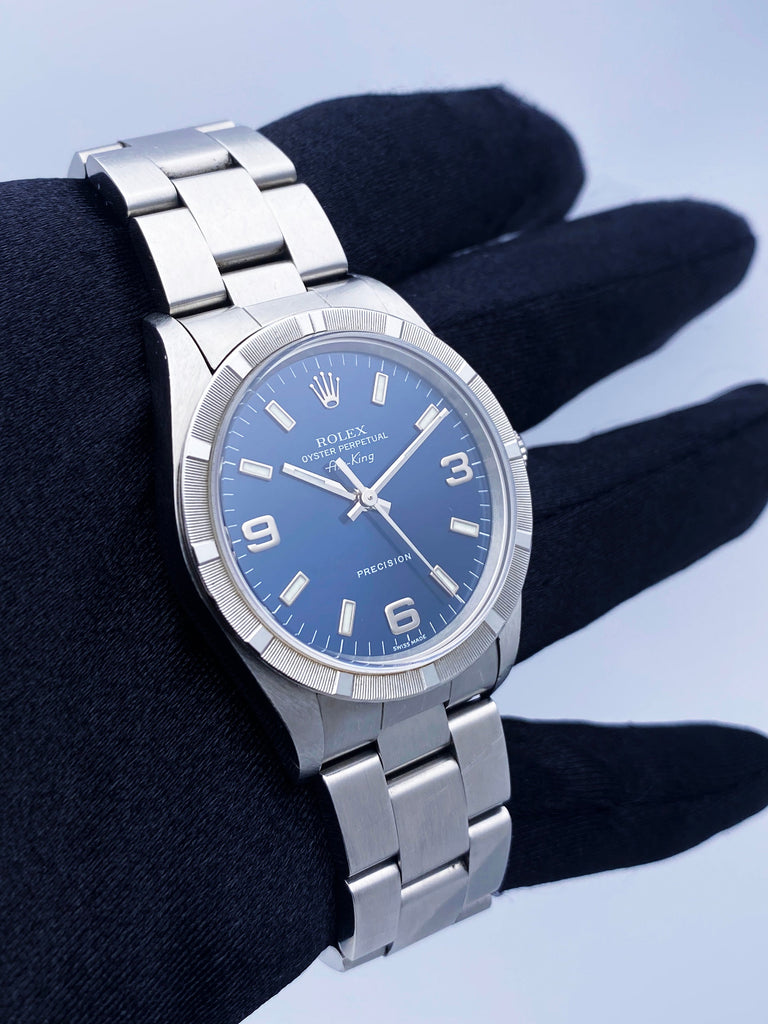 Rolex Air King Precision 14010 Blue Watch