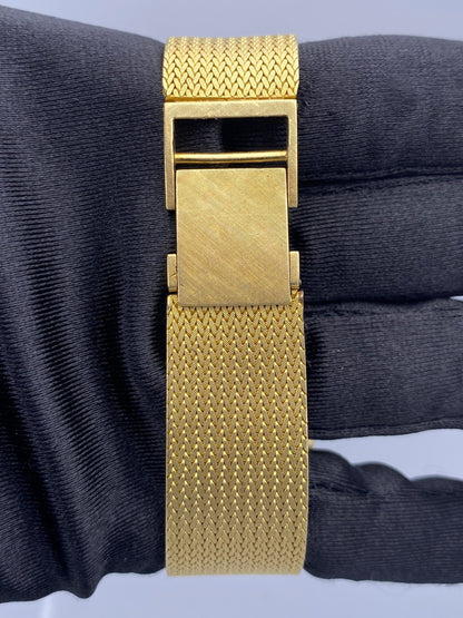 Rolex Cellini 4084 Silver Dial 18K Yellow Gold Vintage Watch