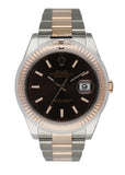 Rolex Datejust 126331 Stainless Steel & 18K Rose Gold Men's Watch Box & Paper