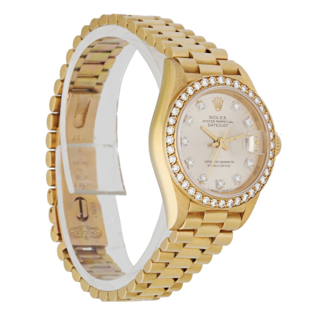 Rolex Datejust 69138 Diamond Dial and Bezel Ladies Watch