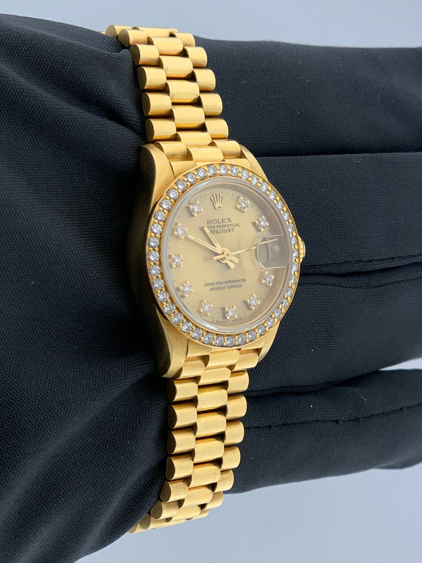 Rolex Datejust 69138 Diamond Dial & Bezel Ladies Watch