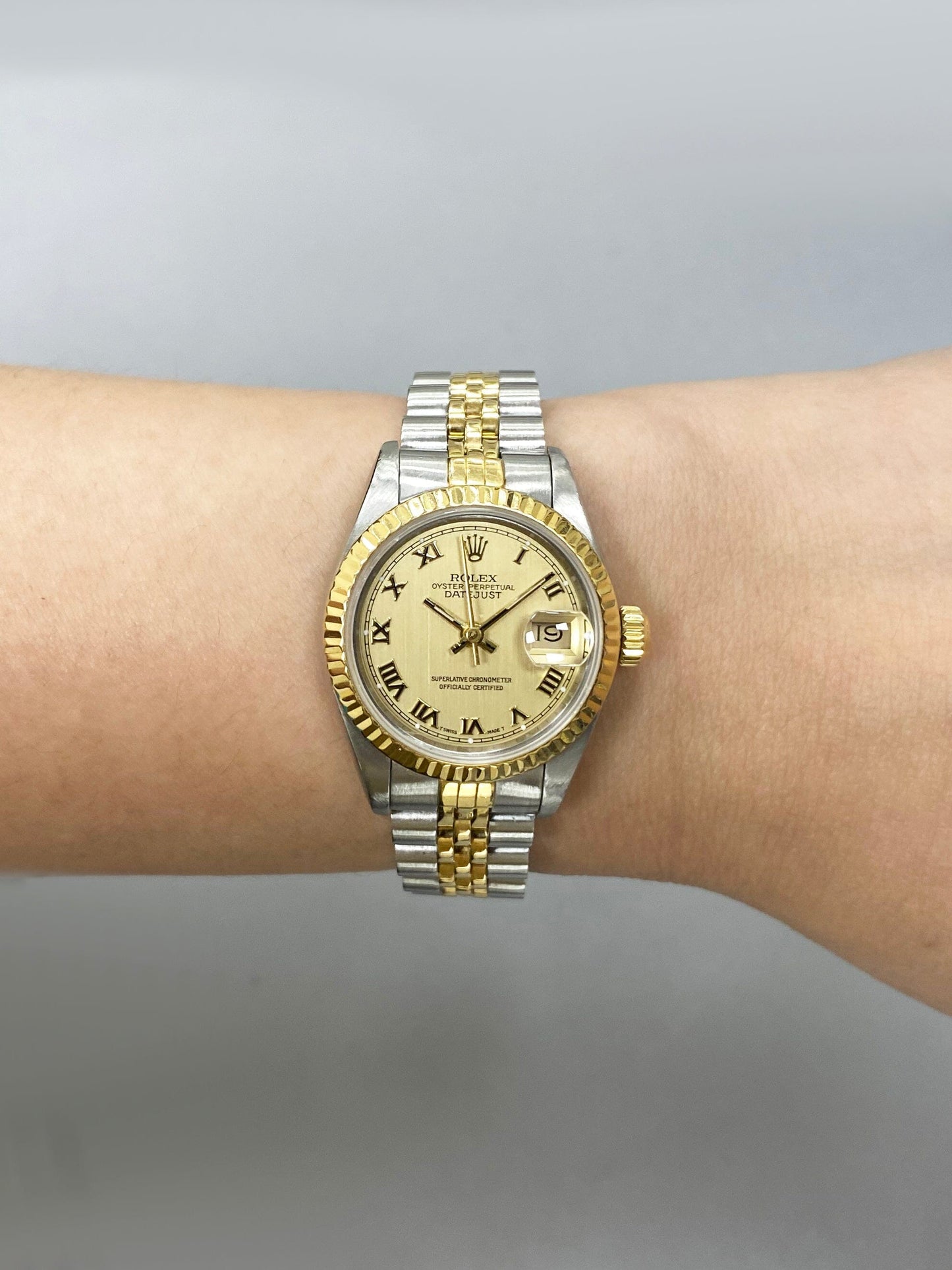 Rolex Datejust 69173 Champagne Dial Ladies Watch Box Papers - Watches