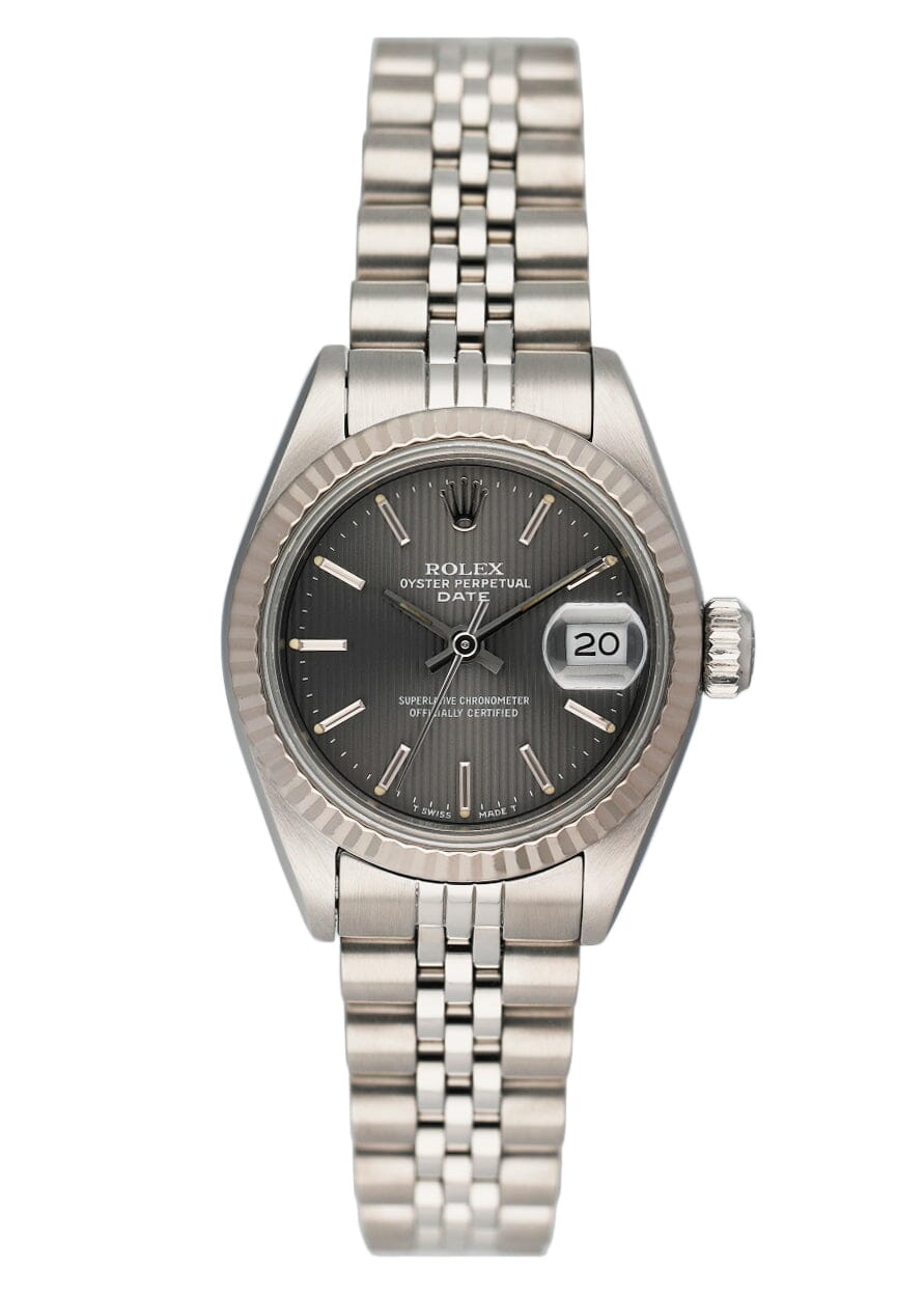 Rolex Datejust 69174 Grey Linen Dial Ladies Watch – Phigora