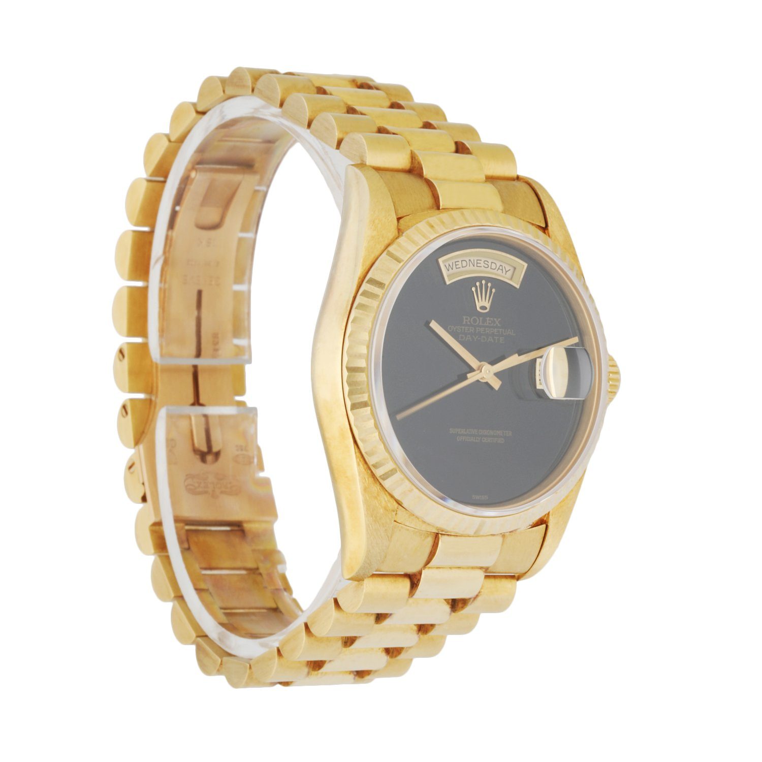 Rolex Day Date President 18238 18k Yellow Gold Men's Watch Box & Papers Mint