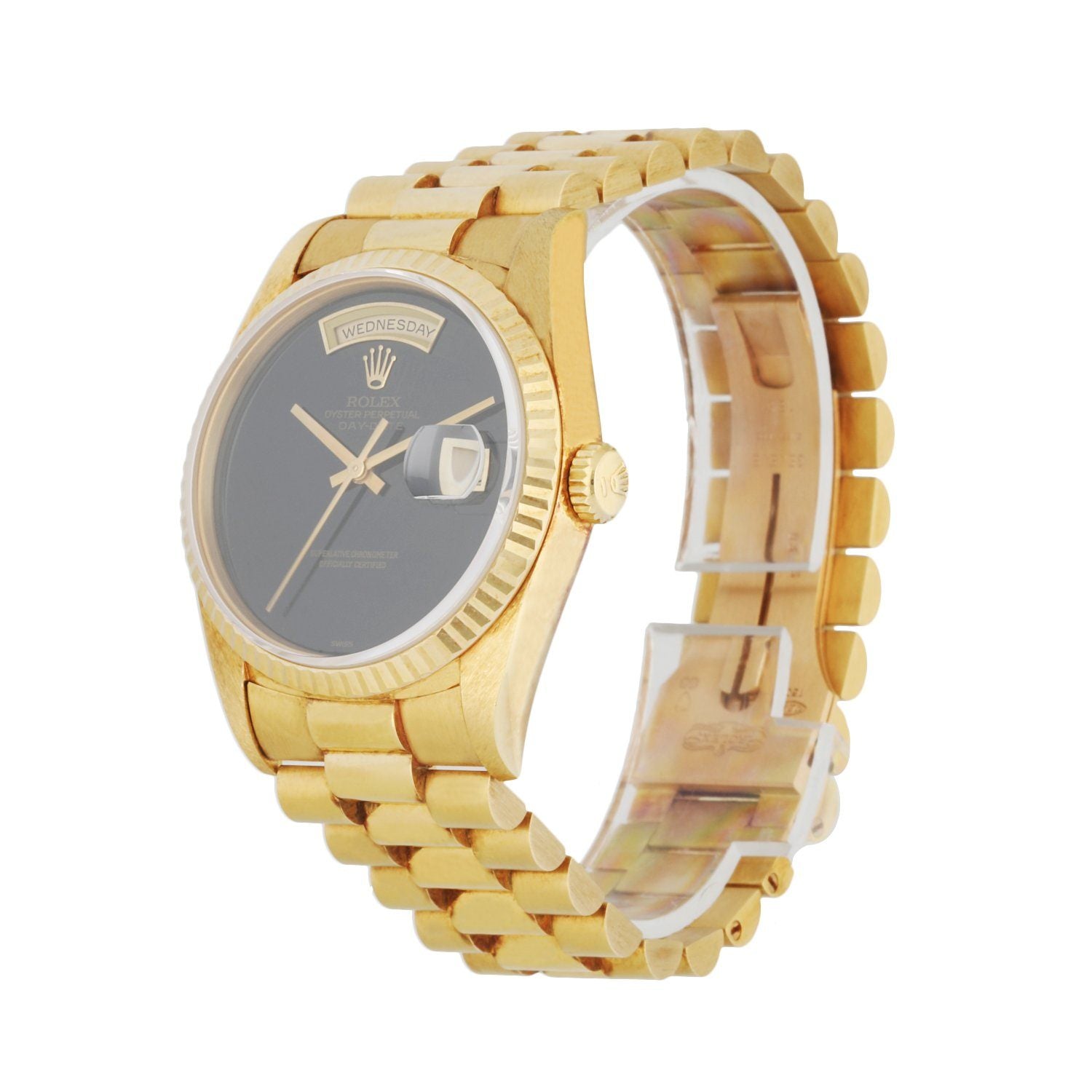 Rolex Day Date President 18238 18k Yellow Gold Men's Watch Box & Papers Mint