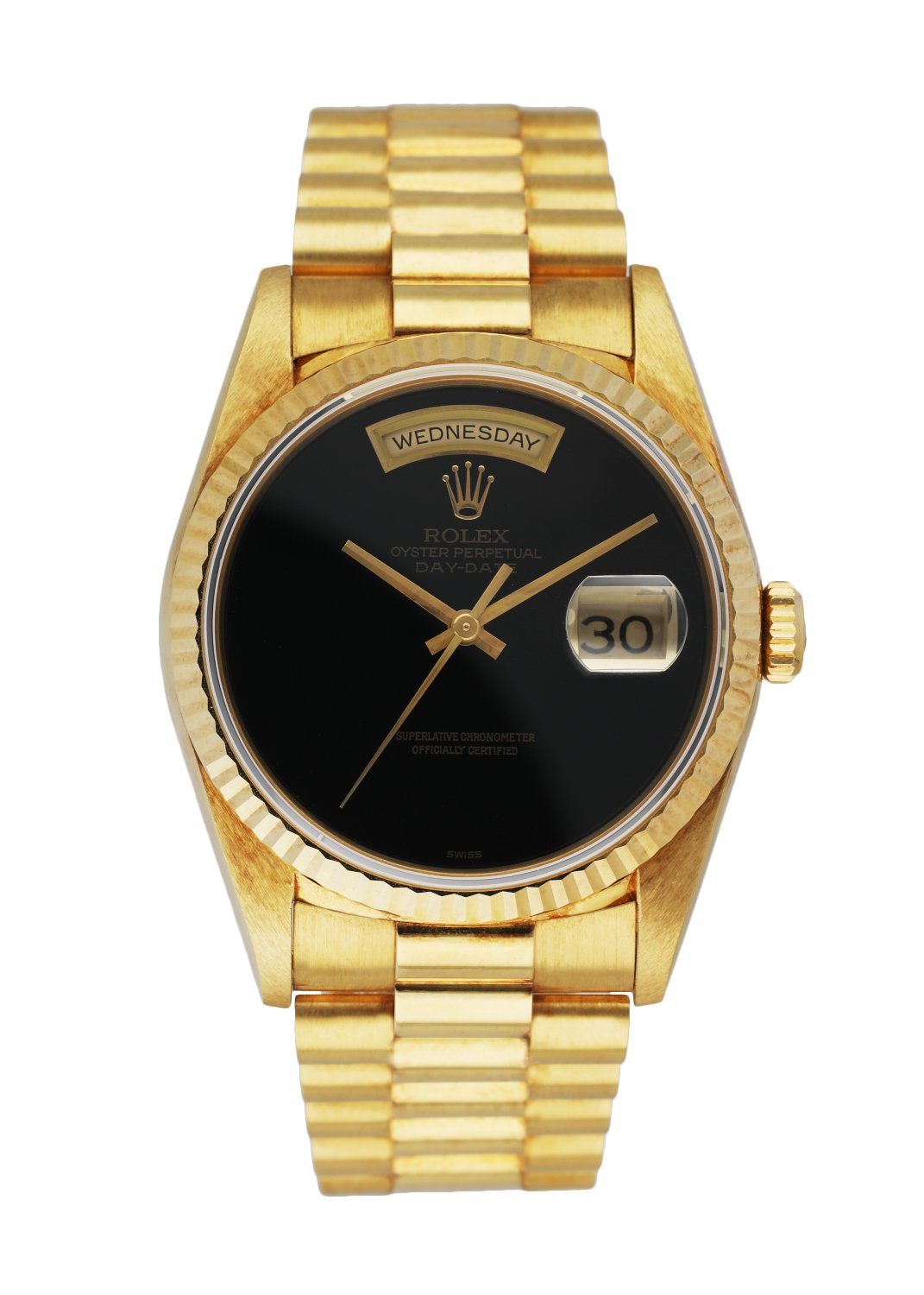 Rolex Day Date President 18238 18k Yellow Gold Men's Watch Box & Papers Mint