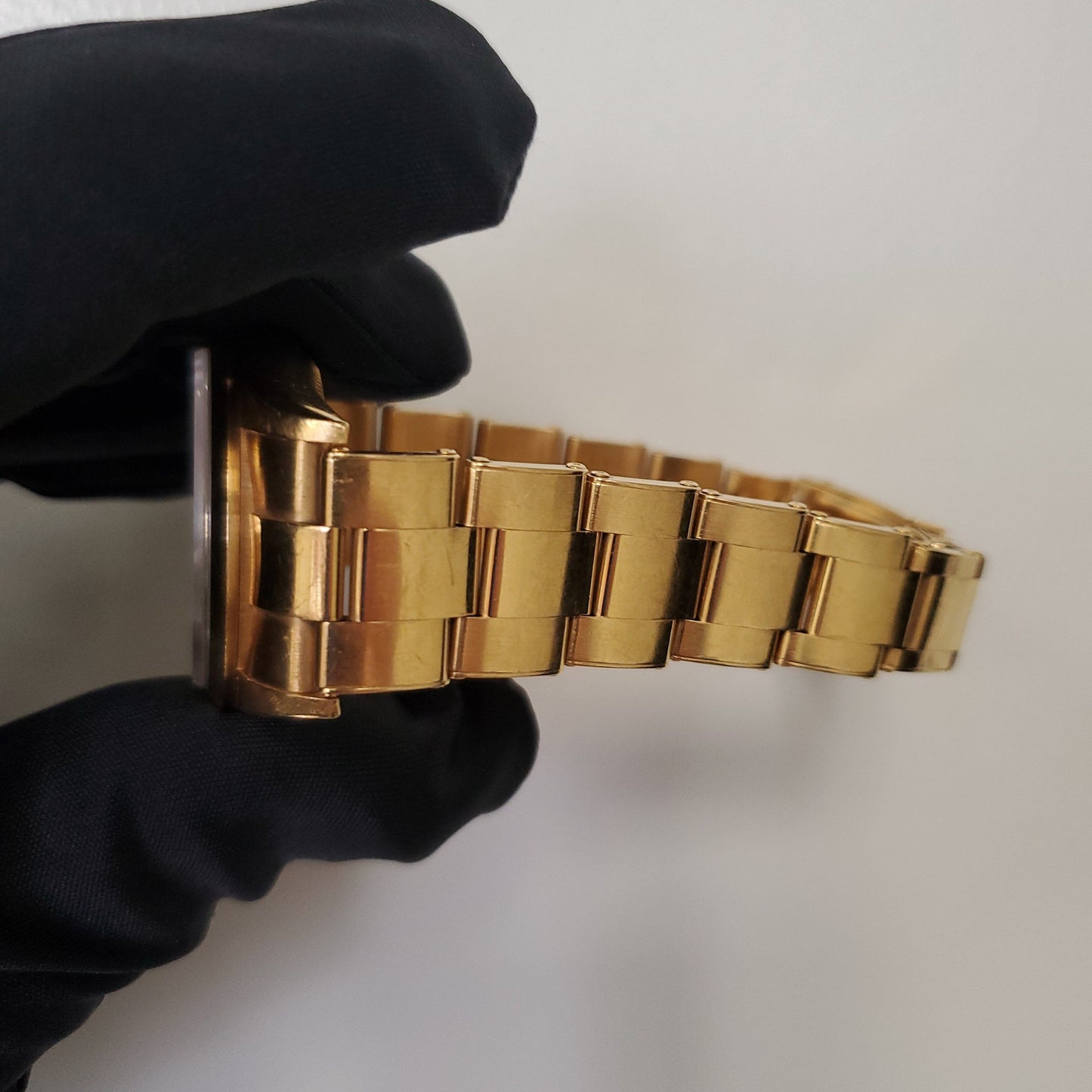 Rolex Oyster Perpetual 14208 18K Yellow Gold Men's Watch Box & Papers