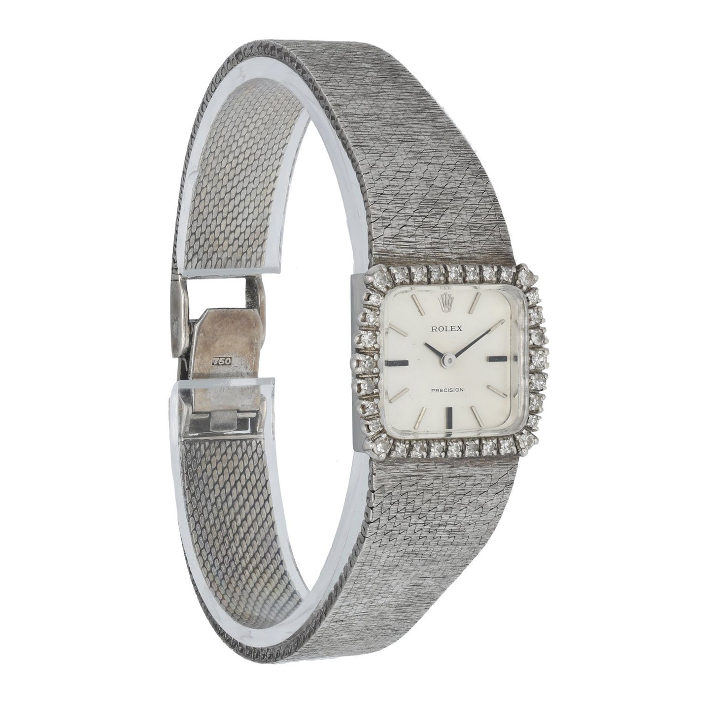 Rolex Precision 2611 18K White Gold Vintage Ladies Watch