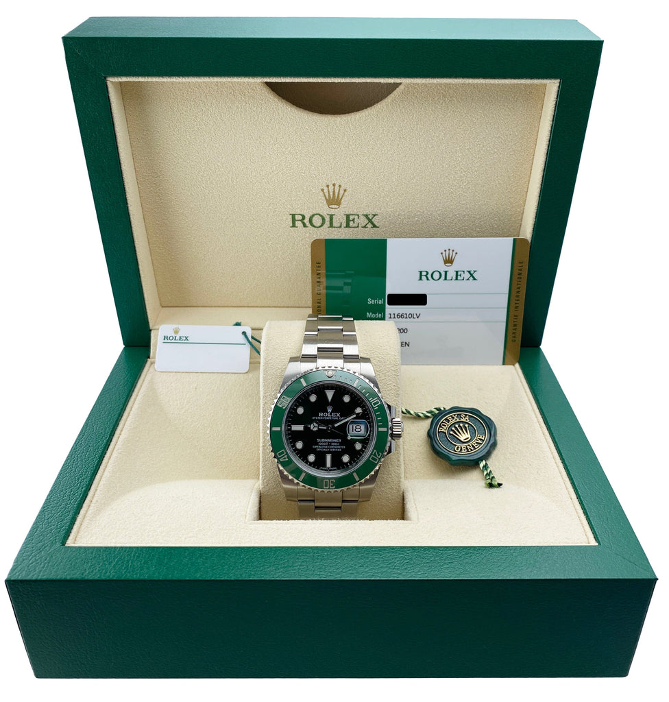 Rolex Submariner Hulk 116610LV Mens Watch