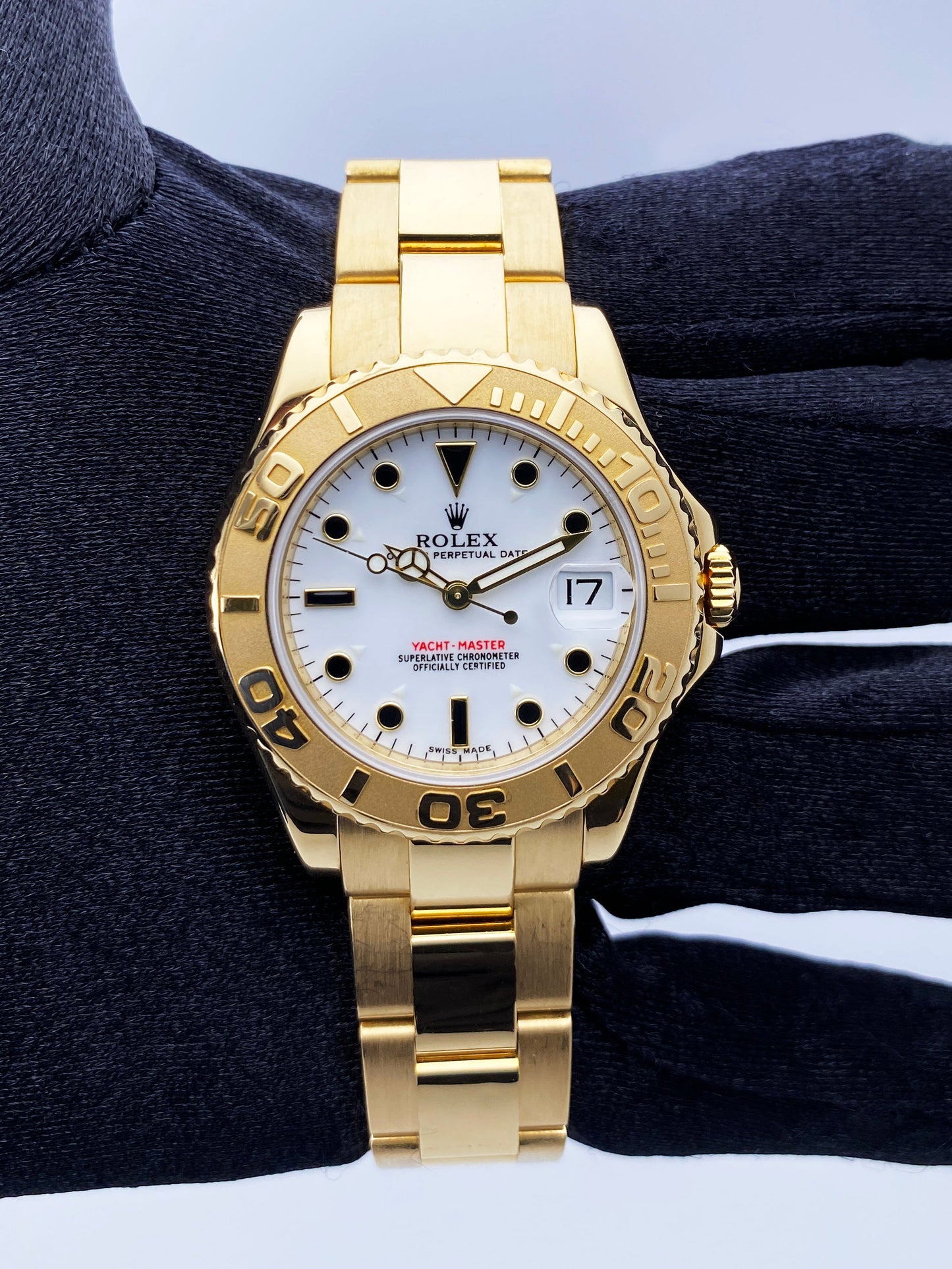 Rolex Yacht-Master 168628 Midsize White Dial Watch