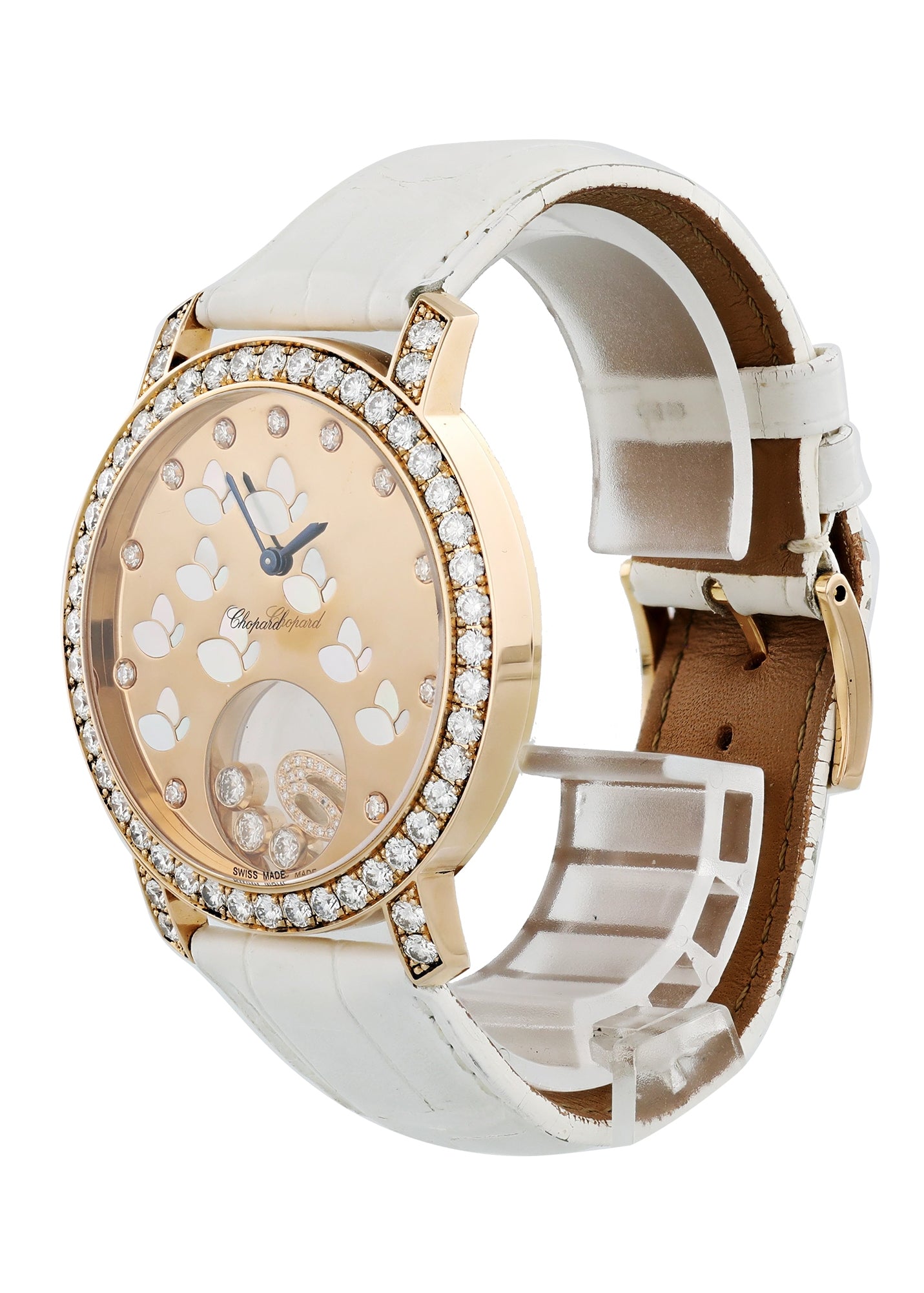 Happy Diamonds Happy Time Butterfly 207450 Rose Gold Box & Papers