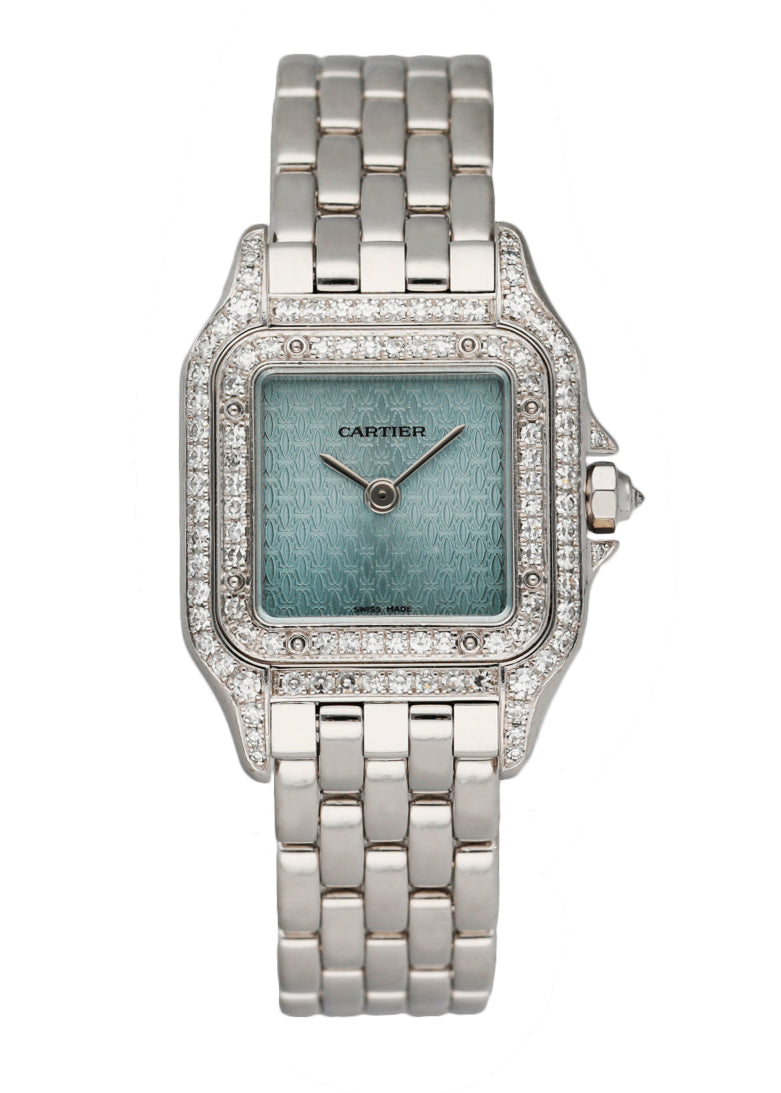 Cartier Panthere 1660 18K White Gold Diamond Anniversary Logo