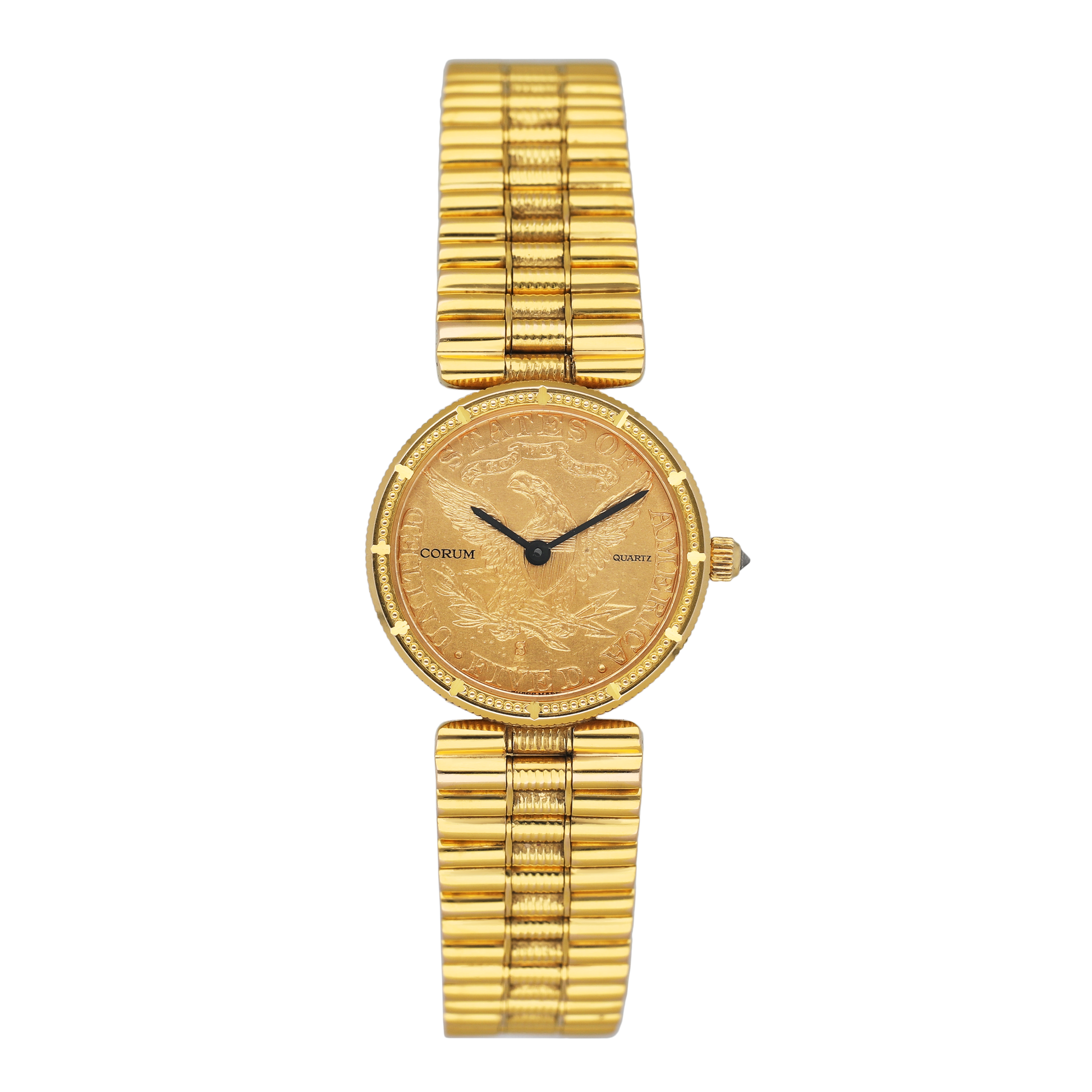Corum $5 Coin Eagle-Liberty 4730156 18K Yellow Gold Ladies Watch