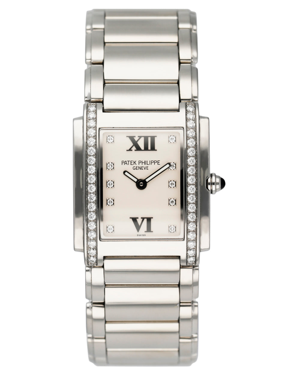 Patek Philippe Geneve Twenty-4 Diamond Dial Ladies Watch W/Papers