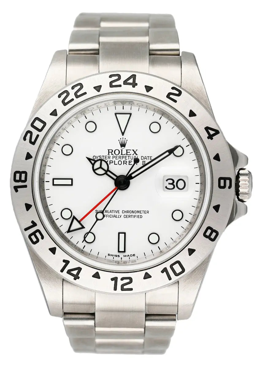 Rolex Explorer II 16570 White Dial Mens Watch